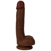 Thinz 7 Inch Slim Dildo with Balls - Dark